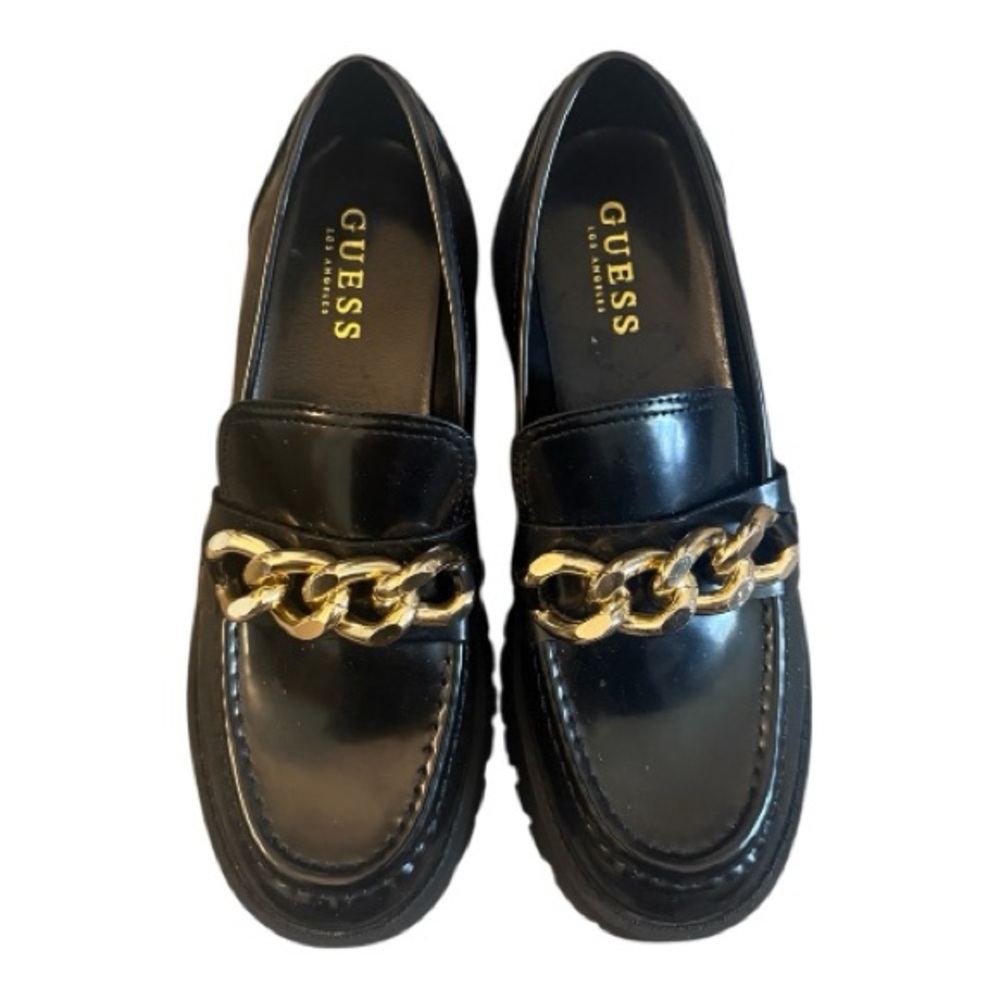 Guess Hillford Chunky Loafers Black 7.5